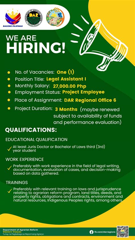 dar hiring region 10